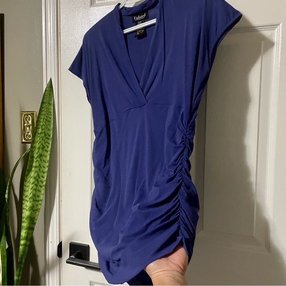 Unlisted A Kenneth Cole Production Purple Blouse with Ruched Sides - Picture 3 of 8